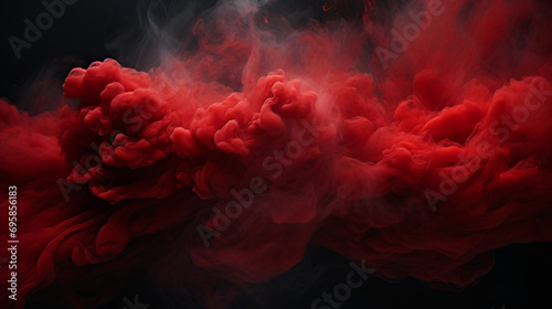 Red Mist on Black Background