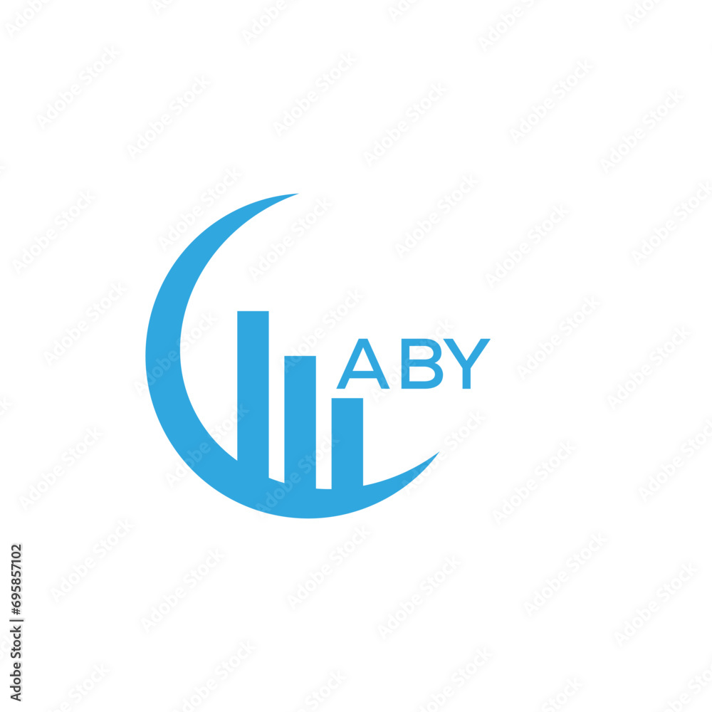 ABY letter logo design on black background. ABY creative initials letter logo concept. ABY letter design.

