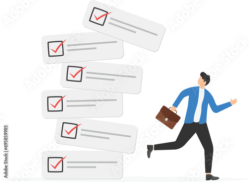 Task management problem, project plan or task list deadline, productivity to complete work within deadline, efficiency to organize project checklist, 

