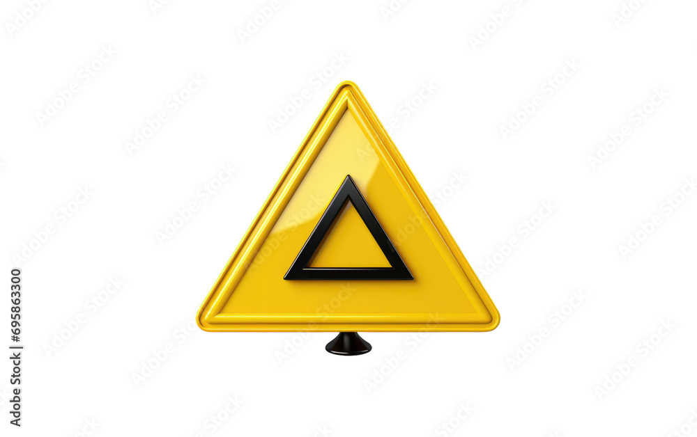 Safety First High Alert Classic Yellow Caution Arrow Signage on a White or Clear Surface PNG Transparent Background Safety First High Alert Classic Yellow Caution Arrow Signage on a White or Clear Surface PNG Transparent Background