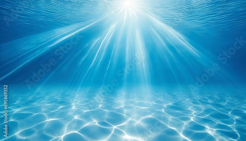 abstract blue background water with sunbeams © Susan