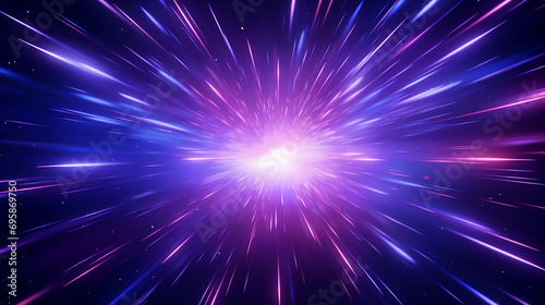 blue, purple glowing. Magical explosion with colorful speed glow. Abstract star or sun. Explosion effect. Fast motion effect. Overlays, overlay, light transition, effects sunlight, lens flare, light. © Nenone