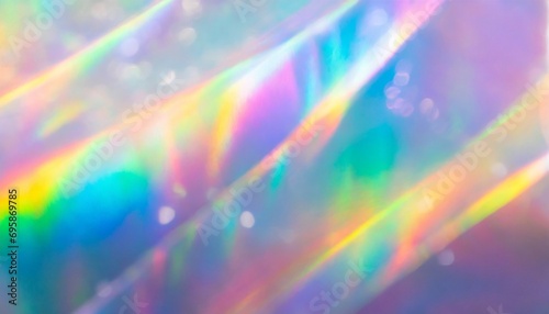 abstract blur holographic rainbow foil iridescent panoramic background