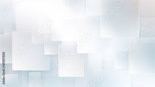 abstract square white Mordan background. Modern Abstract white background design with layers of textured white material in triangle and squares shapes.