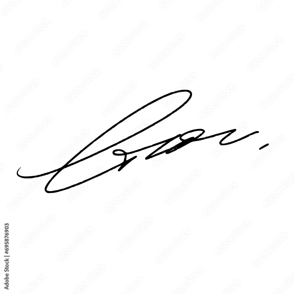 Abstract signature idea starting letter L. Vector with black writing and transparent background. Abstract signature idea starting letter L. Vector with black writing and transparent background.