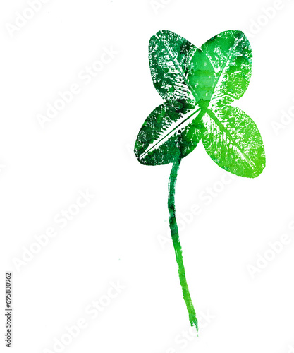 texture of leaf hand print on paper, leaf texture on a white background - botanical illustration 
