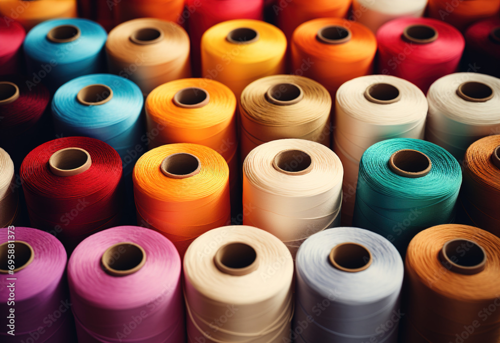 Spools of threads Spools of threads