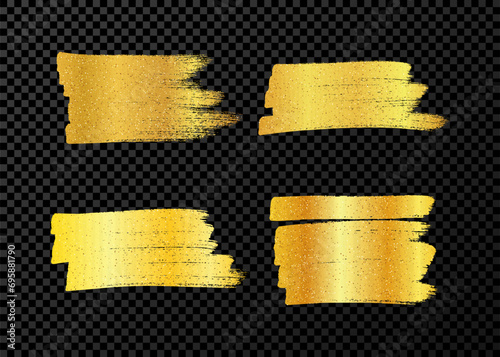Scribble with a gold glitter marker
