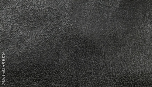 panorama of black leather texture and background