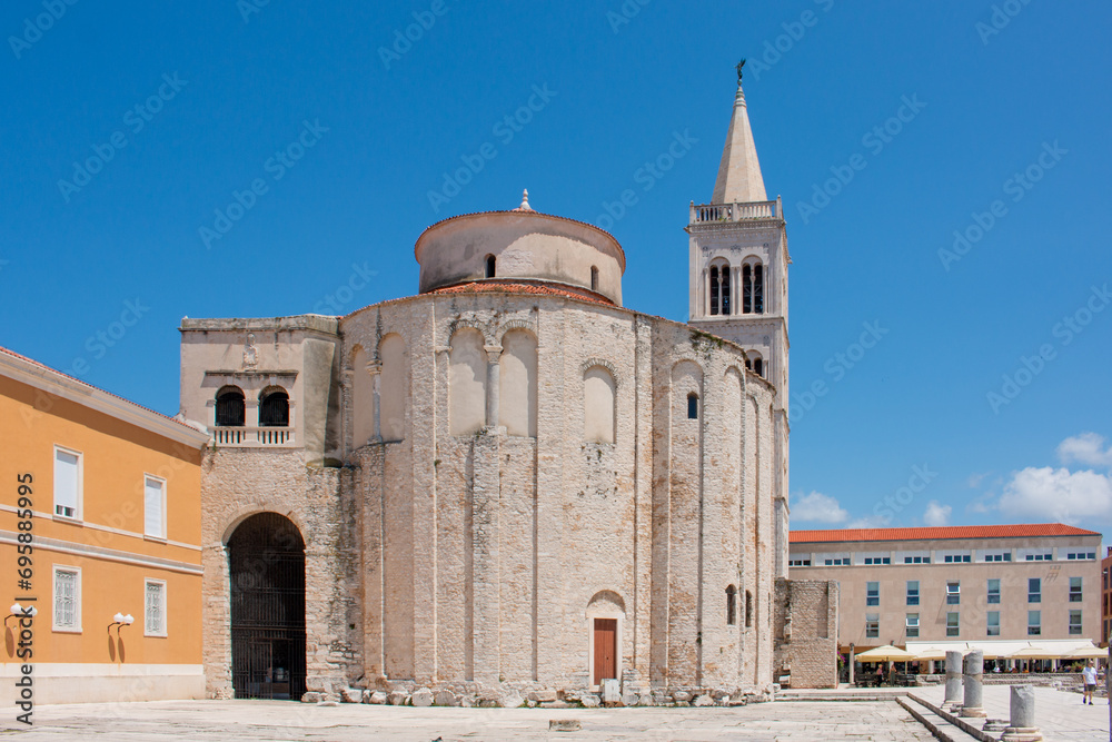 Church of St. Donatus (Crkva sv. Donat) and Roman Forum Zadar in the state of Zadar Croatia
