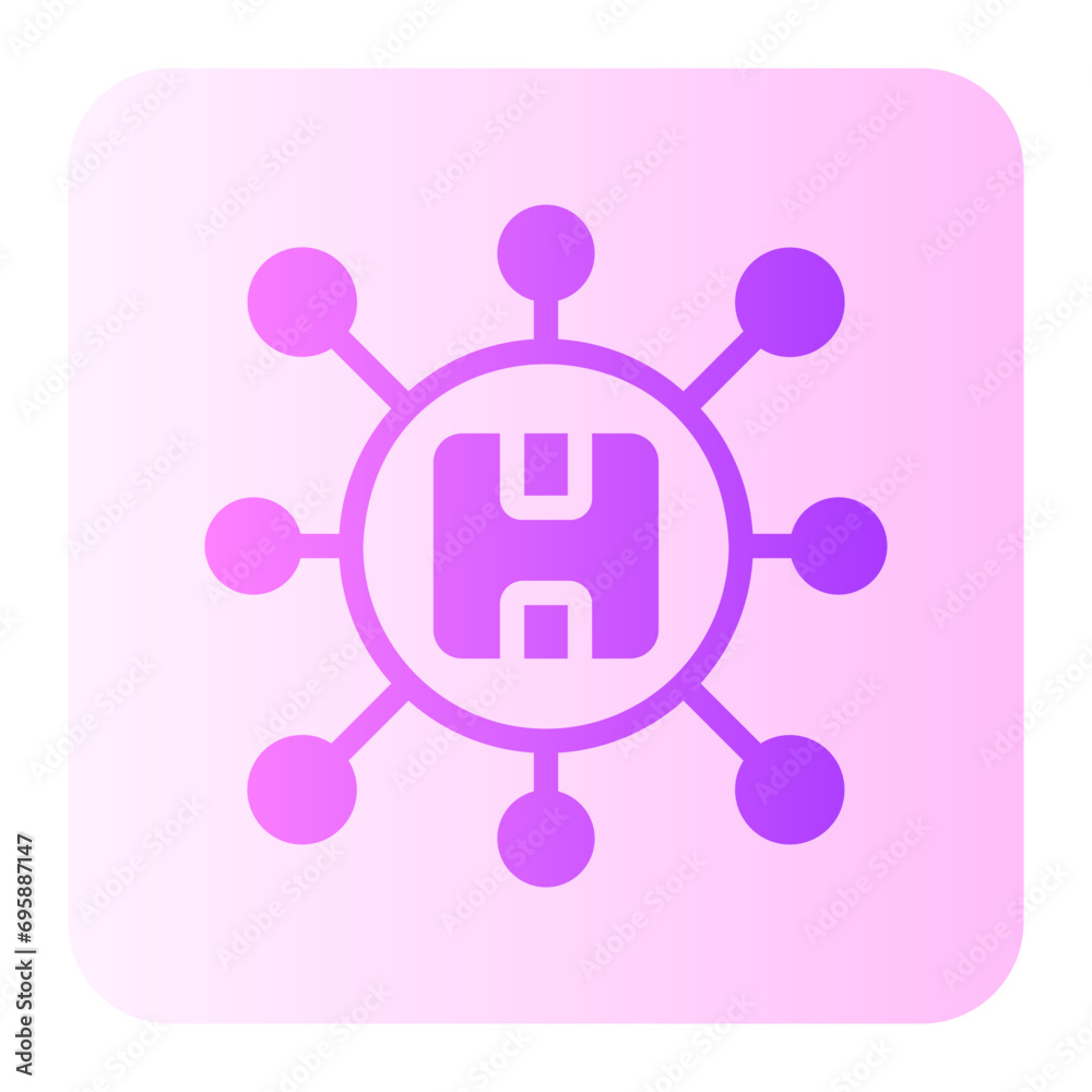 distribution gradient icon distribution gradient icon