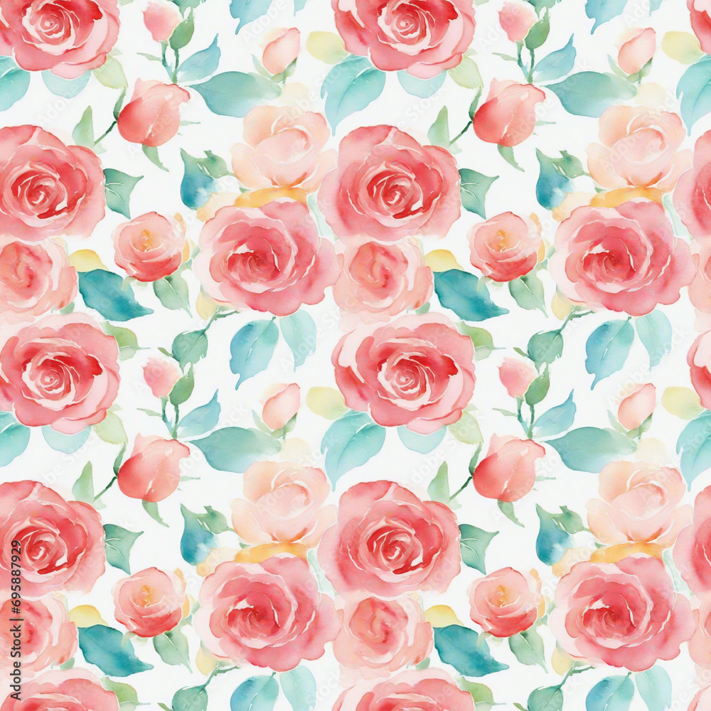 Fototapeta premium seamless pattern with roses