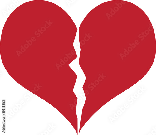 broken hart vector