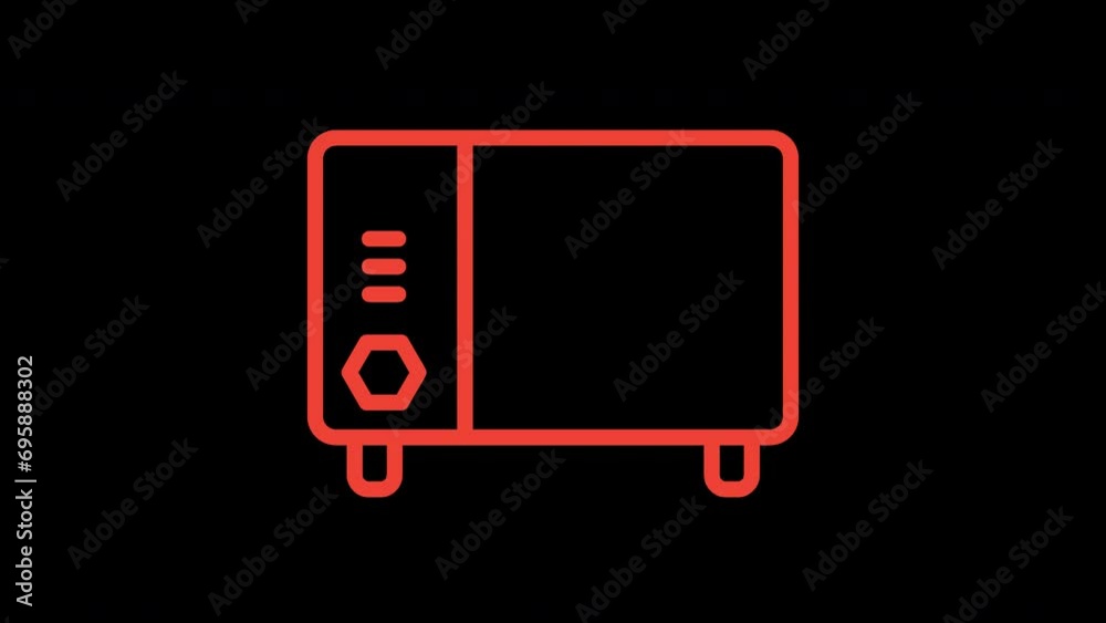 Home Kitchen Microwave Outline Icon Home Kitchen Microwave Outline Icon