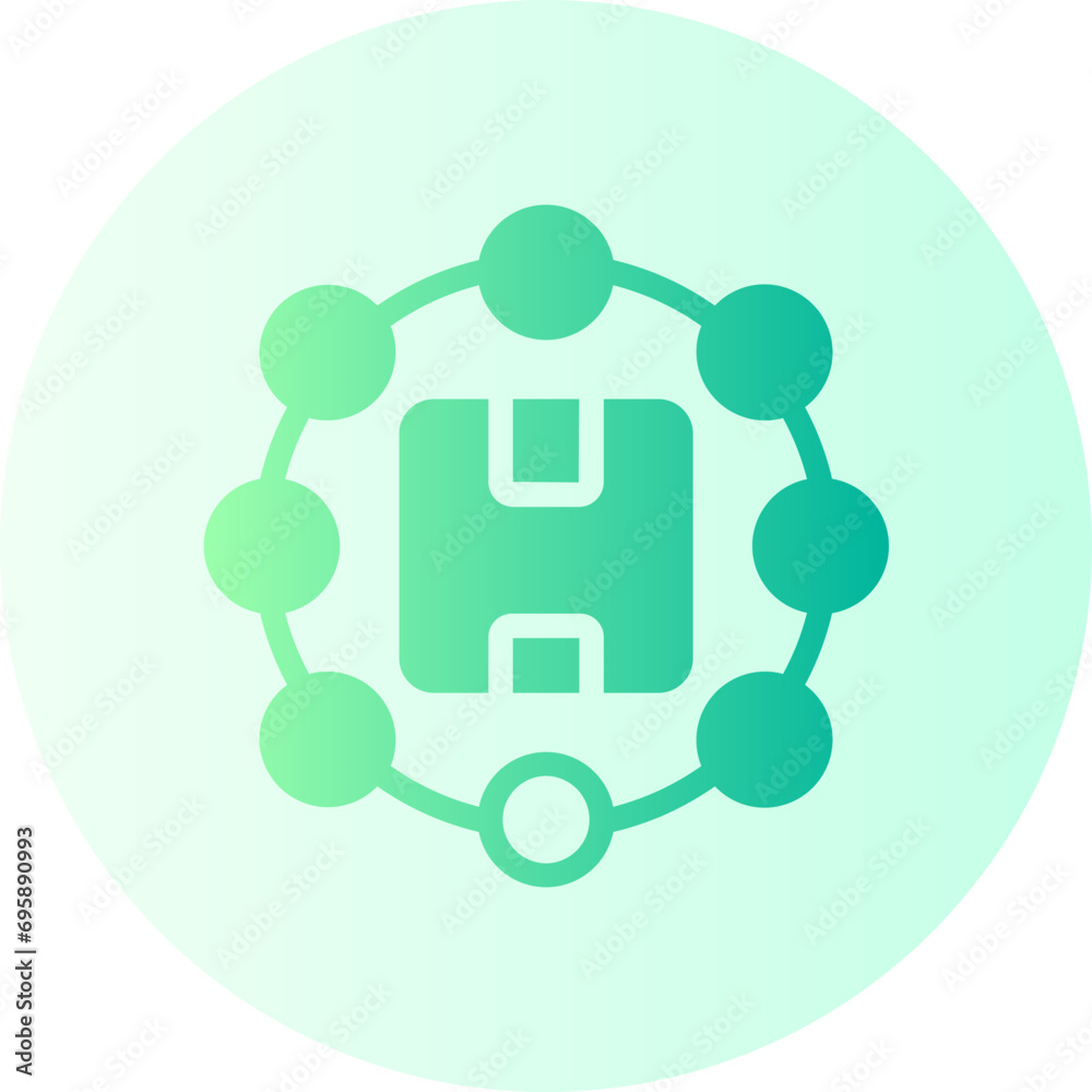 supply chain gradient icon supply chain gradient icon