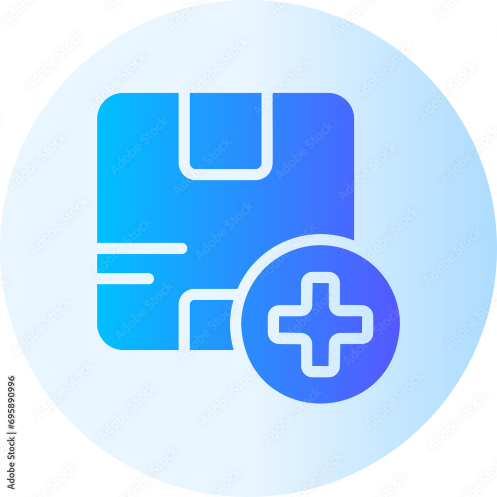 Fototapeta premium add product gradient icon