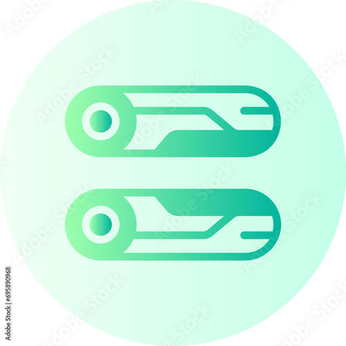 raw materials gradient icon