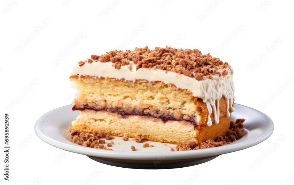 Coffee Cake On Isolated Background