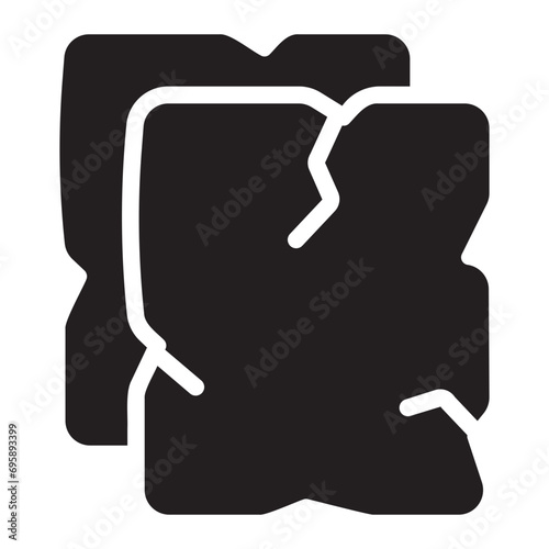 paper glyph icon