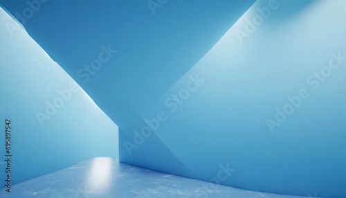 blue glossy light blue background creative design 3d illustration