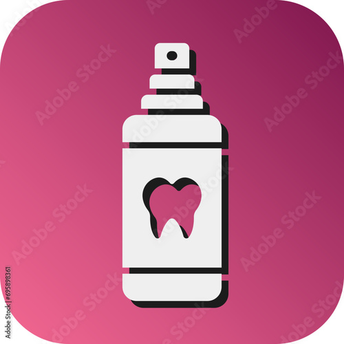 Freshener Vector Glyph Gradient Background Icon Design