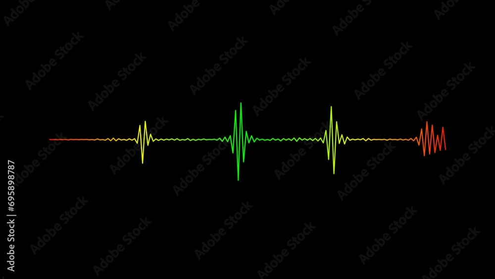Gradient wave audio pulse for audio graph Gradient wave audio pulse for audio graph