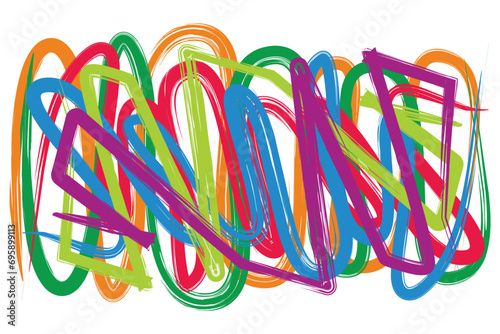 brush colorful rough complicated symbol wallpapaper background vector photo