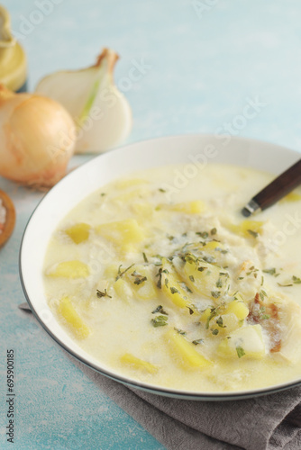 Cullen Skink, traditional fish soup, Scottish cuisine 