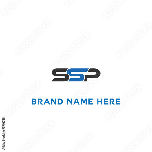 SSP logo. S S P design. White SSP letter. SSP, S S P letter logo design. Initial S S P letter linked circle uppercase monogram logo SSP letter logo vector design.