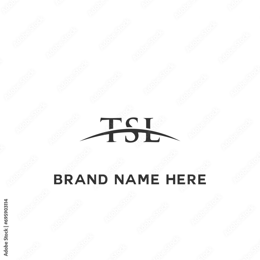 TSL logo. T S L design. White TSL letter. TSL, T S L letter logo design. Initial T S L letter linked circle uppercase monogram logo TSL letter logo vector design.