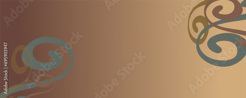 Brown abstract background. Unique shape. Banner template design, billboard, modern graphic pattern