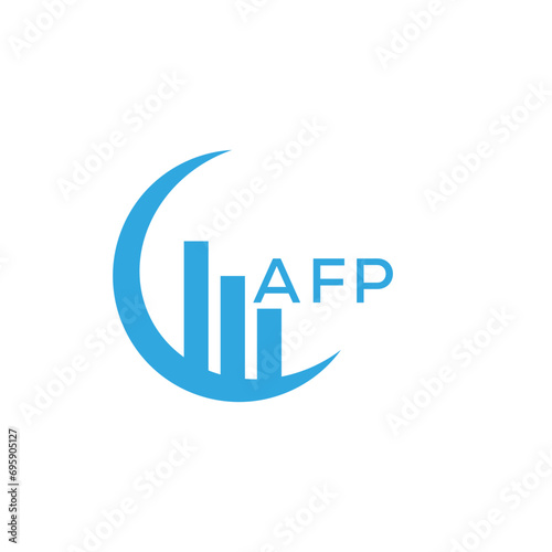 AFP letter logo design on black background. AFP creative initials letter logo concept. AFP letter design.
 photo