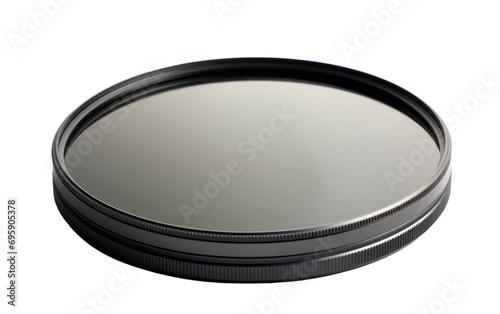 Circular Polarizer Filter Optimize Photography on a White or Clear Surface PNG Transparent Background photo