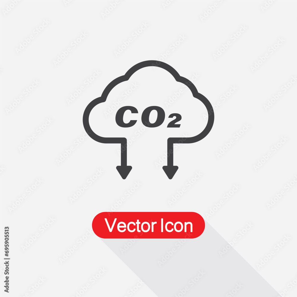 CO2 Emissions, Carbon Dioxide Reduction Icon CO2 Emissions, Carbon Dioxide Reduction Icon