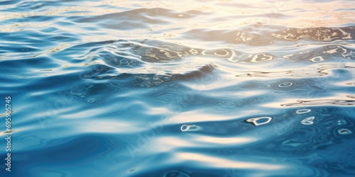A close up of a body of water with waves.