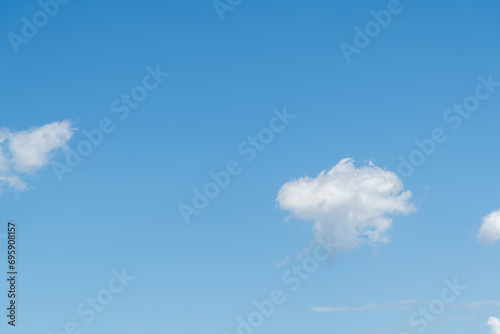 Beautiful blue sky with white clouds