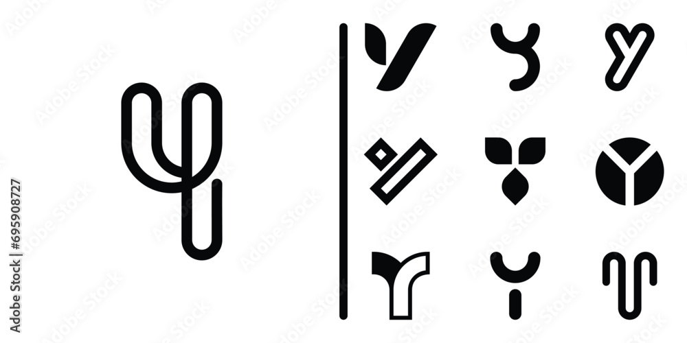Letter Y logo collection. Premium Vector Letter Y logo collection. Premium Vector