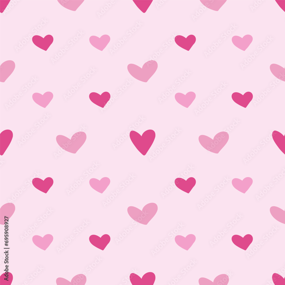 cute pink background february 14 heart packaging