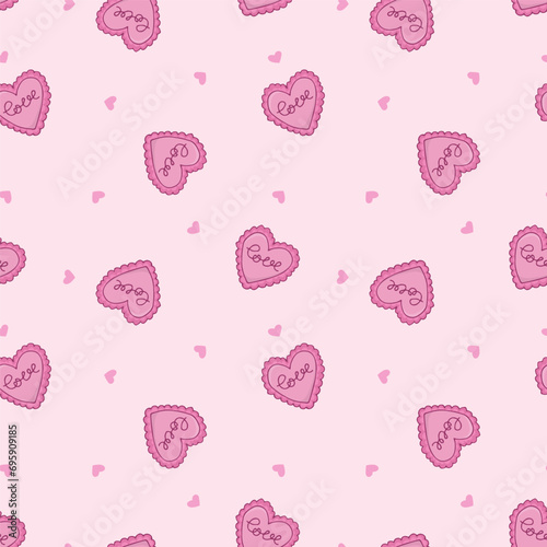 heart letter valentine cute pink background february 14 heart packaging