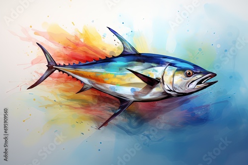 World Tuna Day, abstract illustration