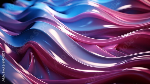 Vibrant swirls of lilac and blue dance together in an abstract symphony, evoking a sense of colorful wonder and artistic expression