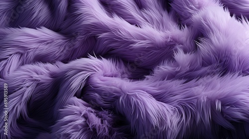 A plush purple blanket, adorned with soft fur and delicate feathers, invites you to sink into its cozy embrace and drift away into a dreamy state of relaxation © Envision