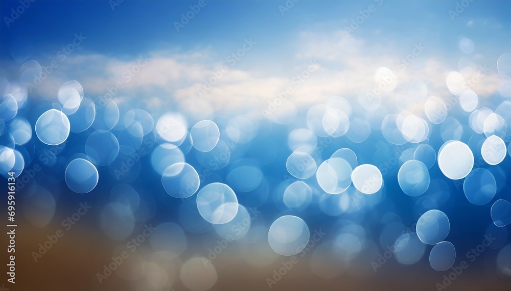 abstract blur view nature sky blue circle bokeh background bok - obrazy, fototapety, plakaty 