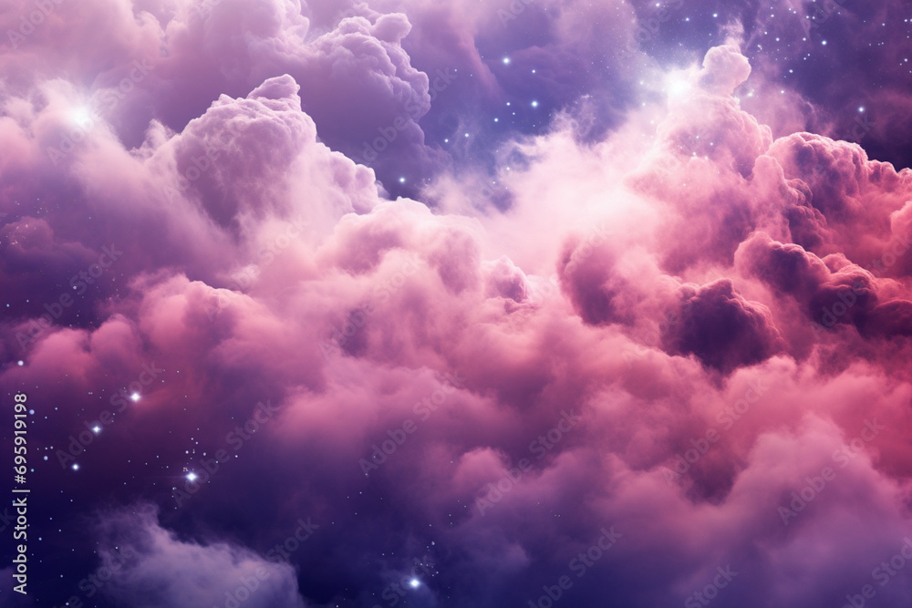 Galaxy background with pink clouds Galaxy background with pink clouds