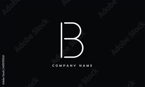 IB, BI, I, B Abstract Letters Logo Monogram