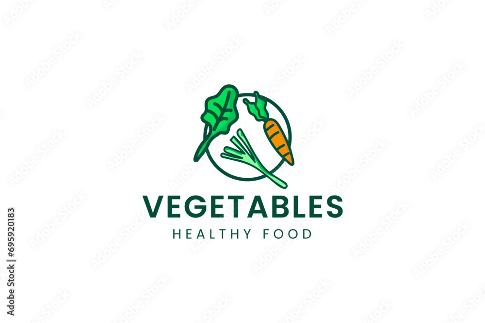 vegetable logo vector icon illustration vegetable logo vector icon illustration