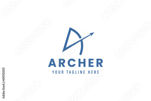 archer logo vector icon illustration photo