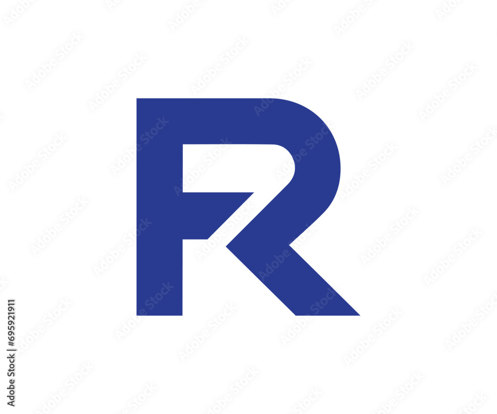 FR logo design vector template FR logo design vector template