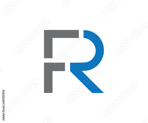 FR logo design vector template