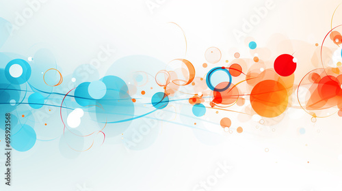 Illustration of an abstract background presentation with a blend of circles and transparent elements, creating a sense of depth and visual interest.